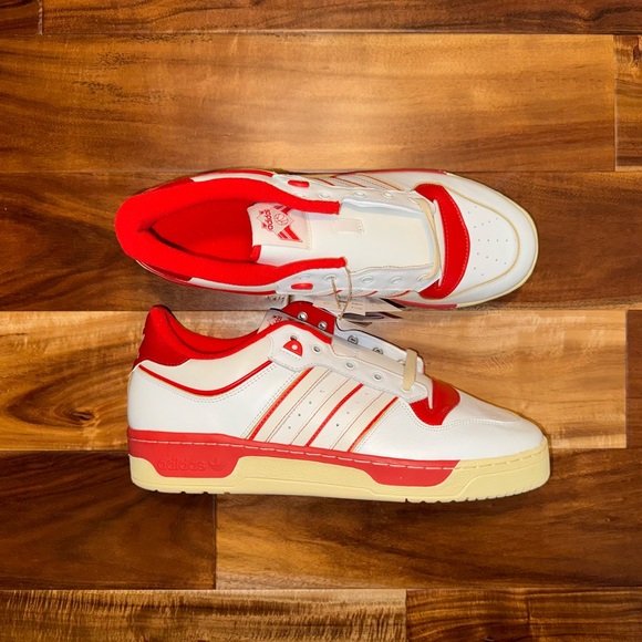 SOLD❗️- Adidas Rivalry Low 86 Core White/Team Power Red GZ2557 - Size 13 - Picture 2 of 16